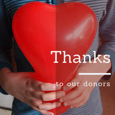 Thanks to our donors